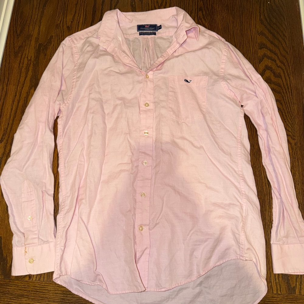 Vineyard Vines Light Pink Casual Button Down Shirt